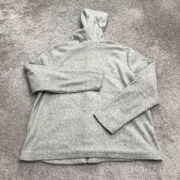 Disney Vintage Embroidered Grumpy Dwarf Sweatshirt Womens Large Gray Hoodie Zip - Picture 2 of 14